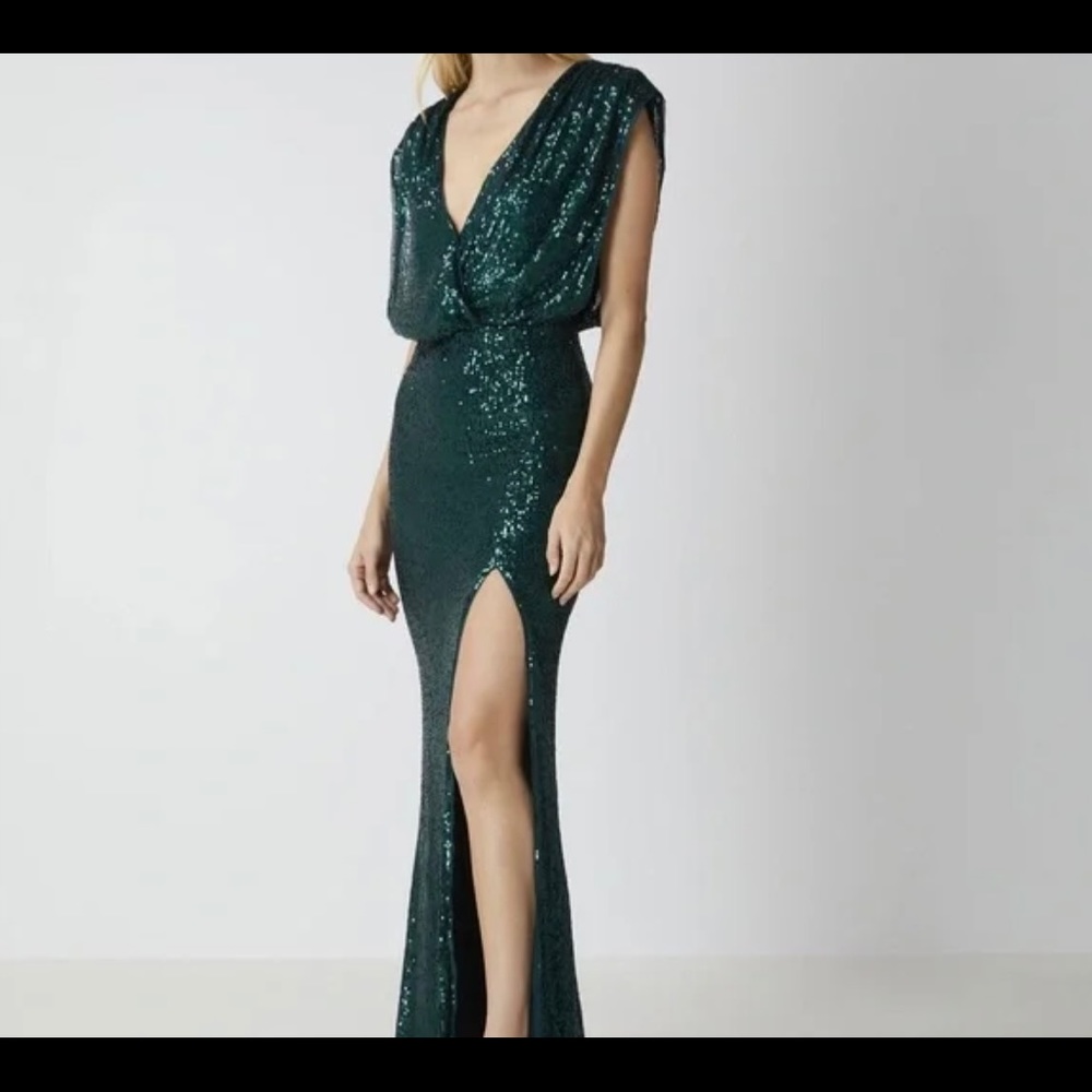 BCBGMAXAZRIA Bridget Sequin Evening Gown